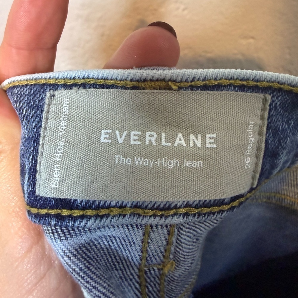 Everlane THE WAY-HIGH High Rise Light acid Wash Jeans size 26 - Picture 7 of 7